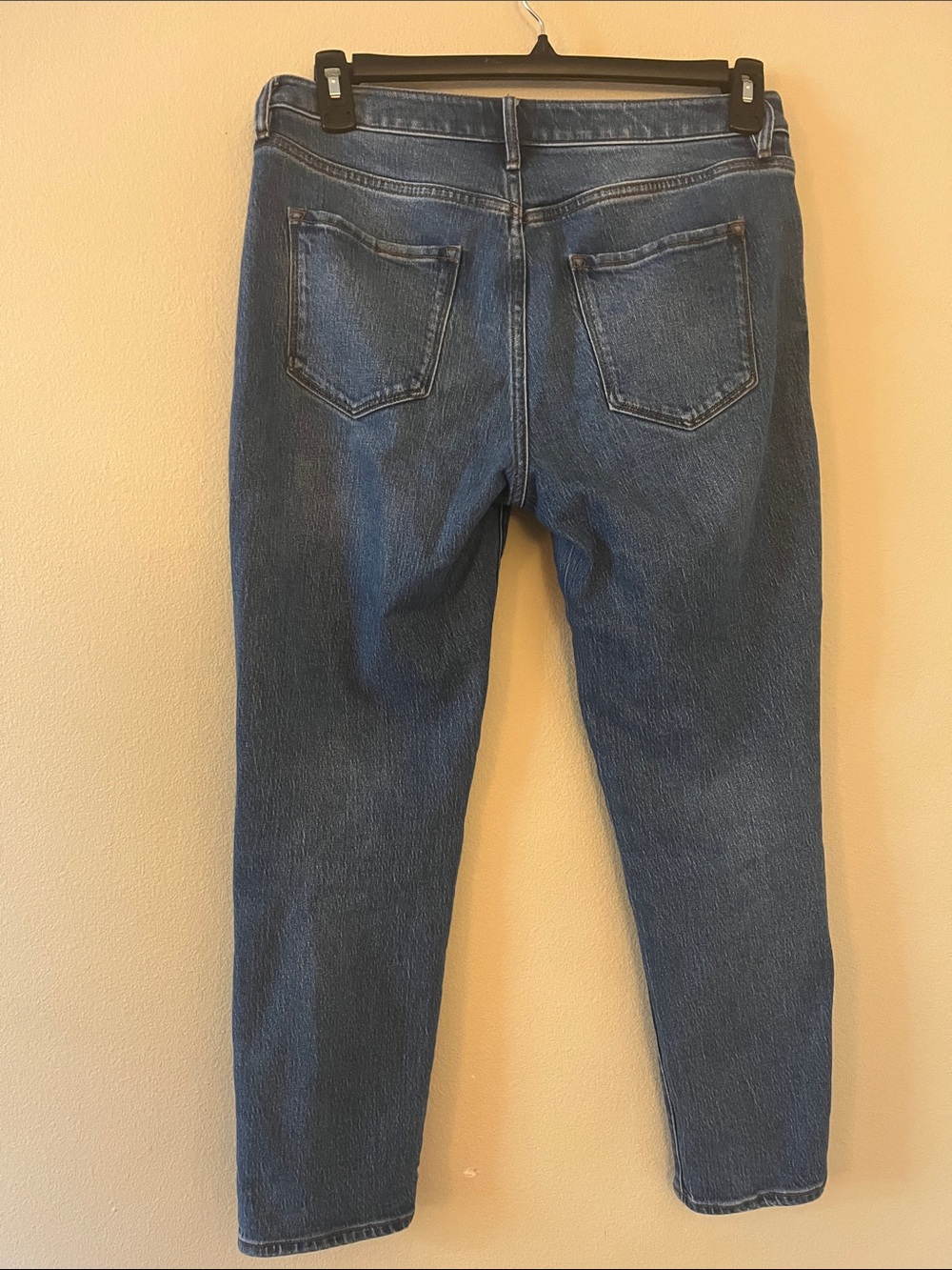 Quince comfort stretch Mid-Rise Slim Boy Friend Jeans medium wash size 29 - Picture 4 of 5